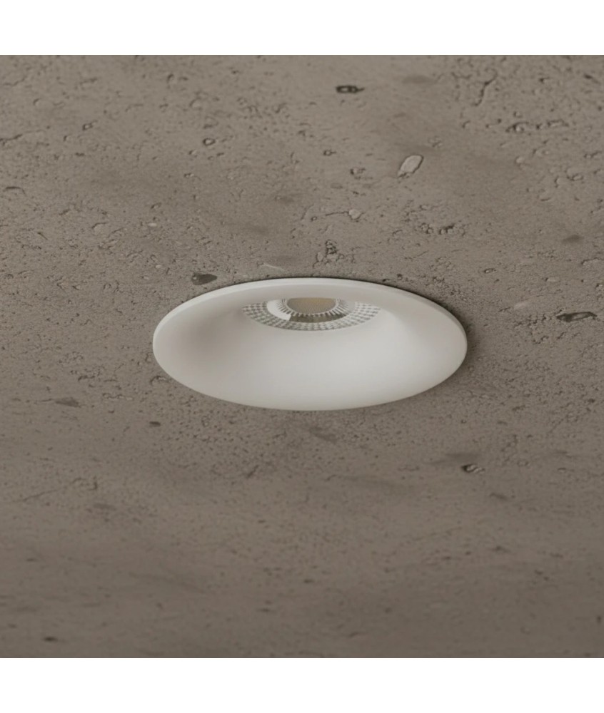 kelvo® OMICRON KLV-101-0035 Χωνευτό Φωτιστικό Downlight Σποτ για Λάμπα MR16 με Ντουί GU10 AC 220-240V IP20 - Λευκό Ματ - Μ8.5 x Π8.5 x Υ3cm - Q7.5cm